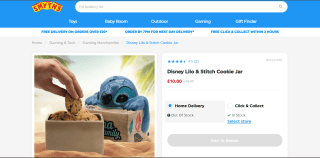 Disney Lilo & Stitch Cookie Jar – £10