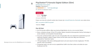 PlayStation 5 Slim Digital Edition voor €385 bij Amazon