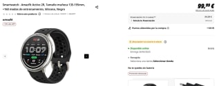 Smartwatch Amazfit Active 2R por 84,99€