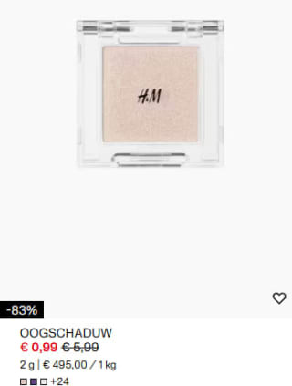 Tot 86% korting in de sale van H&M