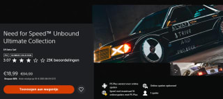 Need for Speed Unbound Ultimate Collection (PS5) voor €18,99 bij Playstation Store