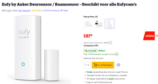 Eufy deur- en raamsensor voor €18,99