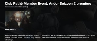 Andor Seizoen 2 première gratis te zien bij Pathé