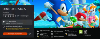 Sonic Superstars (PS5) voor €17,99 in de PlayStation Store