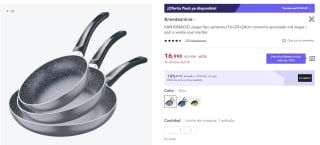 Juego de sartenes de calidad desde 12,64€