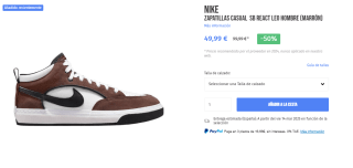 Zapatillas Nike SB React Leo por 49,99€