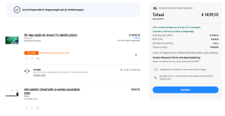 Samsung 55" Neo QLED 4K Smart TV QNX1D (2024) voor €1349,10 + gratis HW-Q600C Soundbar