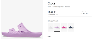 Calzado Crocs desde solo 11€ en Privé By Zalando