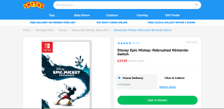 Disney Epic Mickey Rebrushed – £21.99