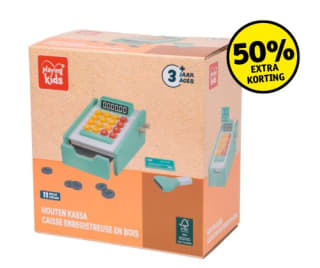 Playing Kids Houten Kassa voor €4,99 bij Kruidvat