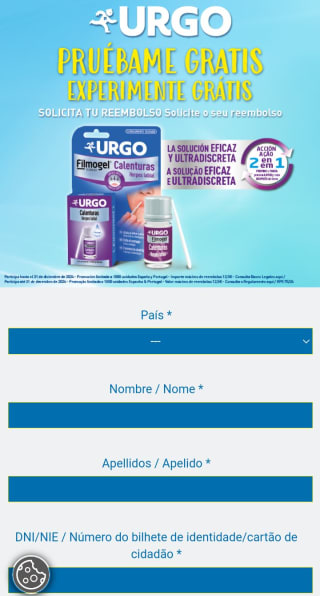Reembolso de producto Urgo para herpes labial