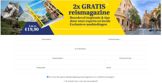 2x het gratis Weekendjeweg reismagazine t.w.v. €19,90