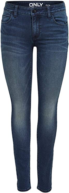 ONLY dames Jeans Onlrain Skinny voor €11,99 bij Amazon