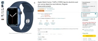 Apple Watch Series 7 41mm Reacondicionado Aceptable por $3,550 en Amazon