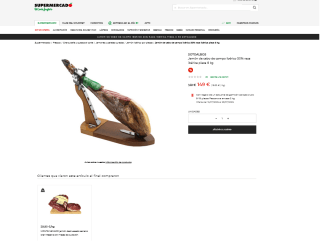 SOTOALBOS Jamón de cebo de campo ibérico 50% raza ibérica pieza 8 kg por 149€