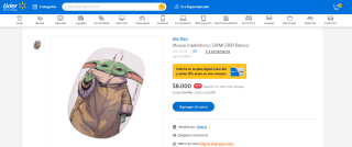 Mouse Inalámbrico Star Wars Grogu por $8.000