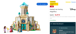 Lego Disney Kasteel van koning Magnifico (43224) voor €56,99 bij Lego