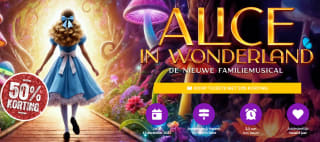 50% korting op tickets voor Alice In Wonderland
