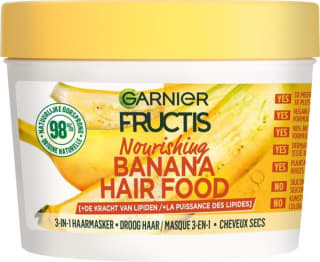 Garnier Fructis Hair Food Banana 3-in-1 Voedend Haarmasker - Droog Haar - 400ml voor €4,50 bij Bol.com