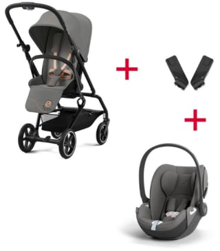 Pack poussette citadine Eezy S Twist+2 + Cloud T + adaptateurs Cybex à 407,96€