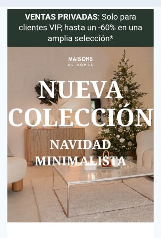 Hasta -60% Venta privada en Maisons du Monde.