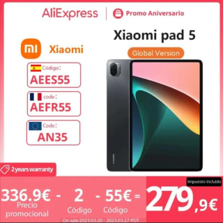 Xiaomi Mi Pad 5 versión Global por 279€