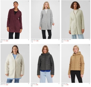 Tot 70% korting op jassen van Vero Moda