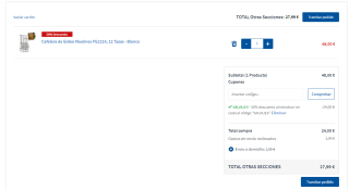 Cafetera de Goteo Moulinex FG121A, 12 Tazas por 24€