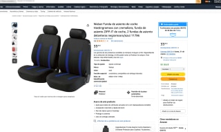 2 Fundas Walser de asiento coche Hastingramoss con cremallera ZIPP-IT por 35,96€