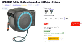 Gardena Wandslangenbox 35 RollUp XL voor €159 bij de Gamma