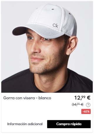 CALVIN KLEIN - Gorra golf por 12,99€