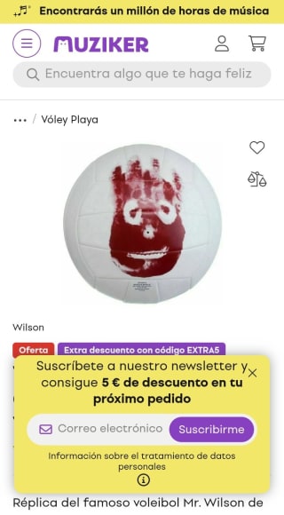 -5€ por suscribirnos a la Newsletter Muziker.