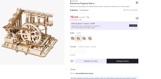 Recopilación ofertas flash Robotime-rompecabezas de madera 3D por 10,70€