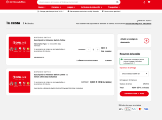 2x1 24 Meses de Suscripción Nintendo Switch Online por 19,99€