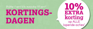 10% extra korting op alle acties bij Leenbakker
