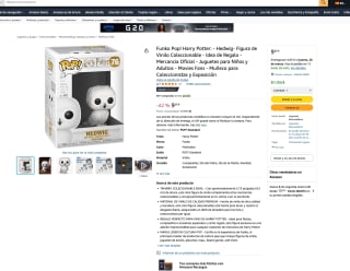 Funko Pop! Harry Potter: Hedwig- Figura de Vinilo Coleccionable por 9,26€
