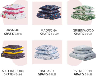 Gratis beddengoed set bij aankoop vanaf €160 bij Beliani