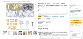Kit de 90 piezas para Colgar Cuadros por 4.49€