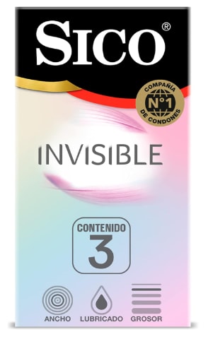 3 piezas Condon Invisible Ultra Sense Sico por $47 en Amazon