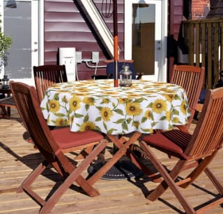 Mantel redondo para exteriores Qucover por 6.29€