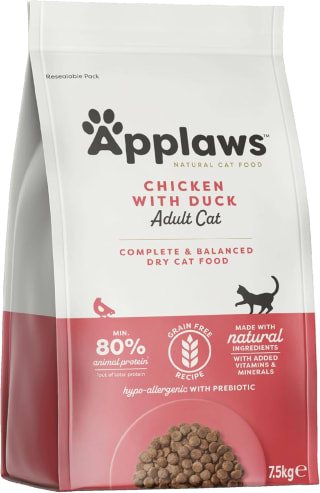 Applaws Adult Kip en eend kattenvoeding 7,5 kg voor €26,69 met Amazon Prime