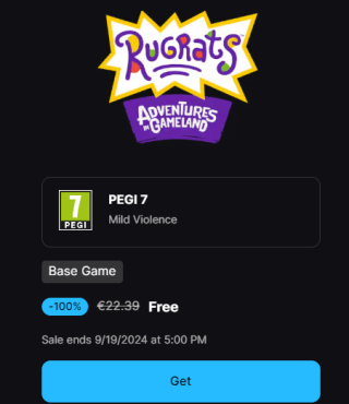 Rugrats: Adventures in Gameland gratis via Epic Games