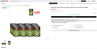 Pack Familiar: Elagón Guisante de Primera 20 x 390g (Total: 7.8 Kg) por solo 4,99€