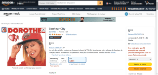 CD Dorothée "Bonheur City" à 5€