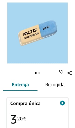 Caja 30 gomas de borrar doble uso IM30 FACTIS® por 3,20€