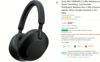 SONY WH-1000XM5 - Draadloze koptelefoon met Noise Cancelling - Zwart voor €300 bij Amazon