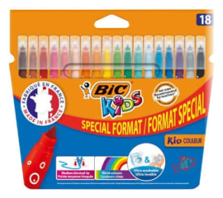 Paquet de 18 crayons de couleur BIC Kids à 1,95€