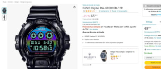 Reloj Casio Digital DW-6900RGB-1ER por 65.95€