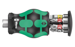 WERA-05008873001-Kraftform Kompakt Stubby depósito porta-puntas 1 - Destornillador Porta-Puntas versión extra-corta por solo 12,44€