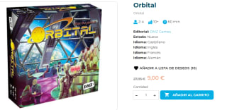 Juego de mesa Orbital por 9€